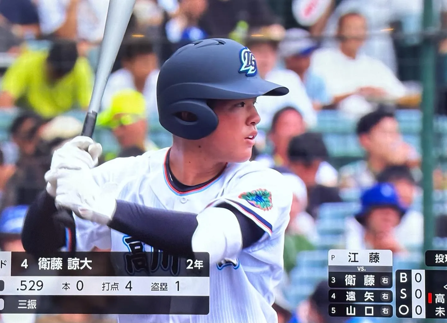 夢の舞台・甲子園で堂々のデビュー！